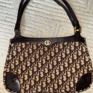 Dior Brown Monogram Shoulder Bag